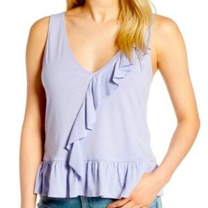 Hinge Lavender Ruffle Tank Top Size XS NEW Romantic Fairy